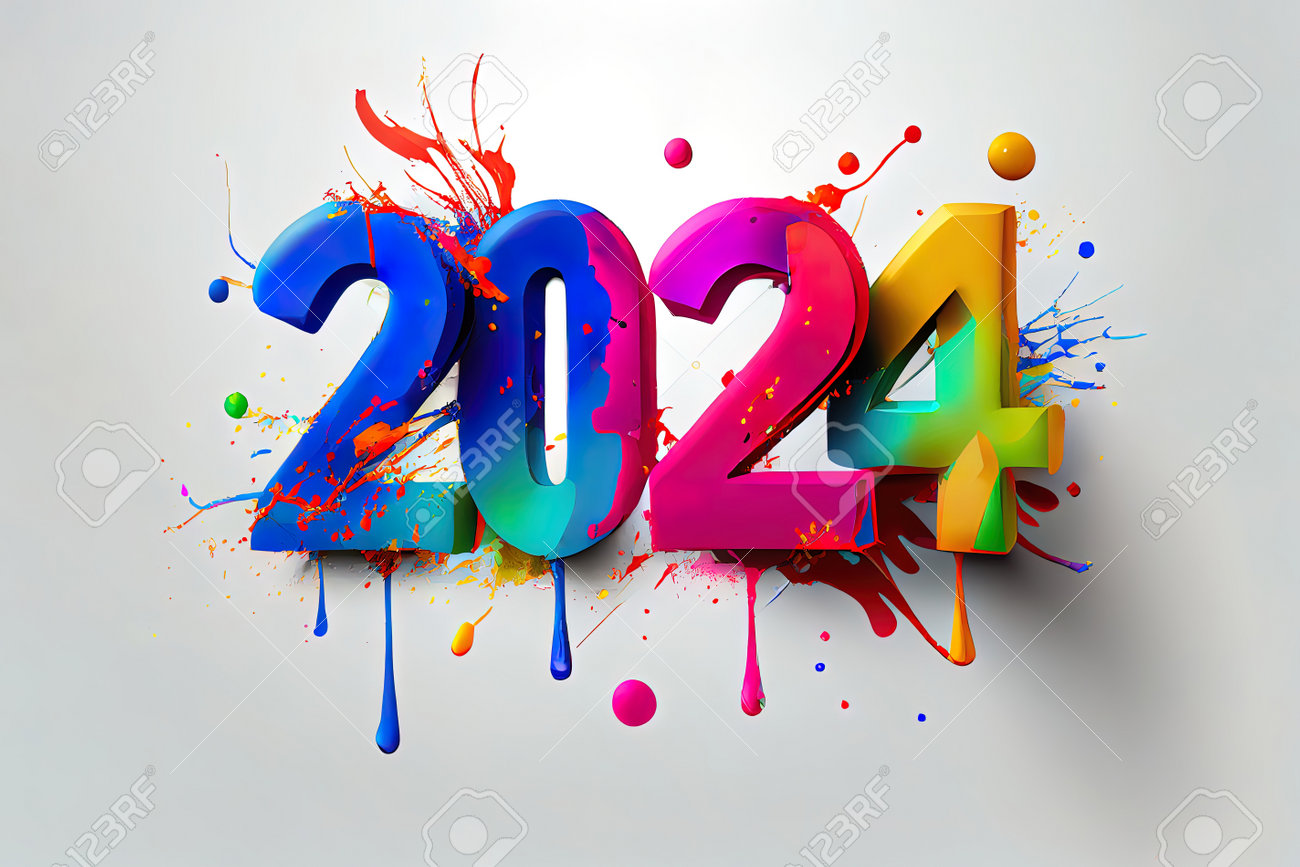 html code for happy new year 2024